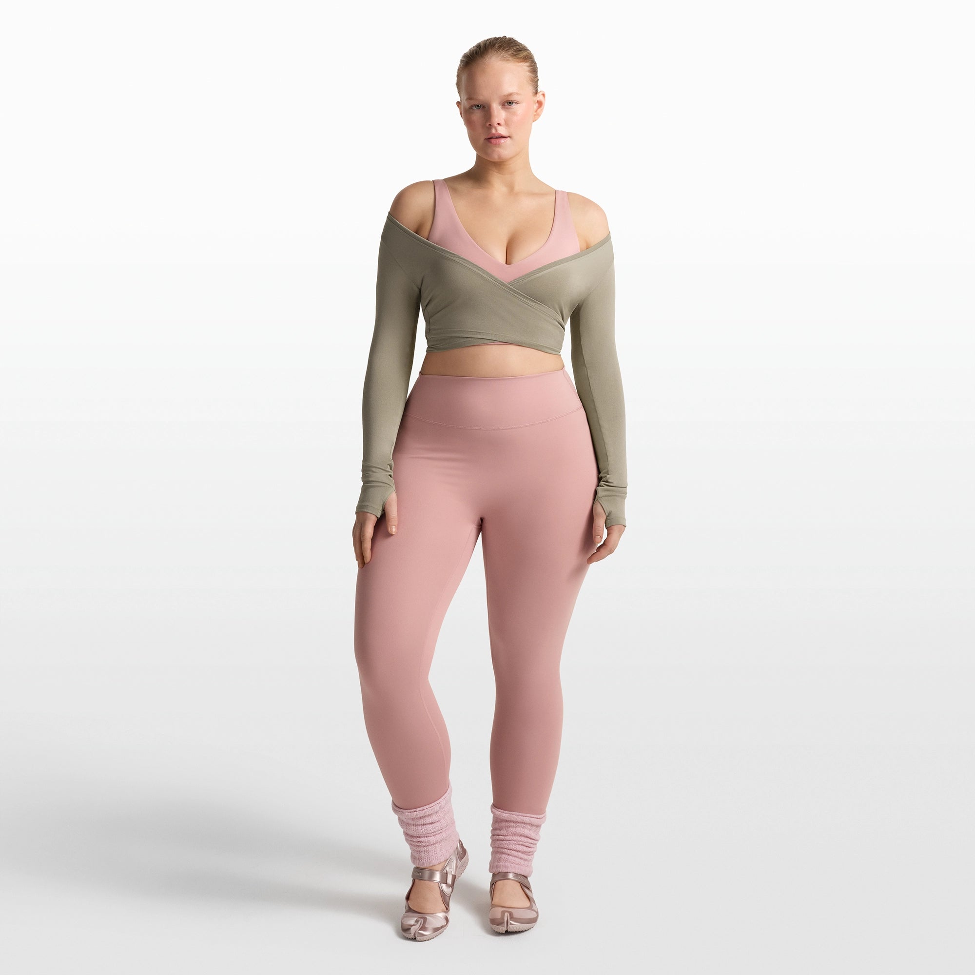 V-NECK BRA TOP