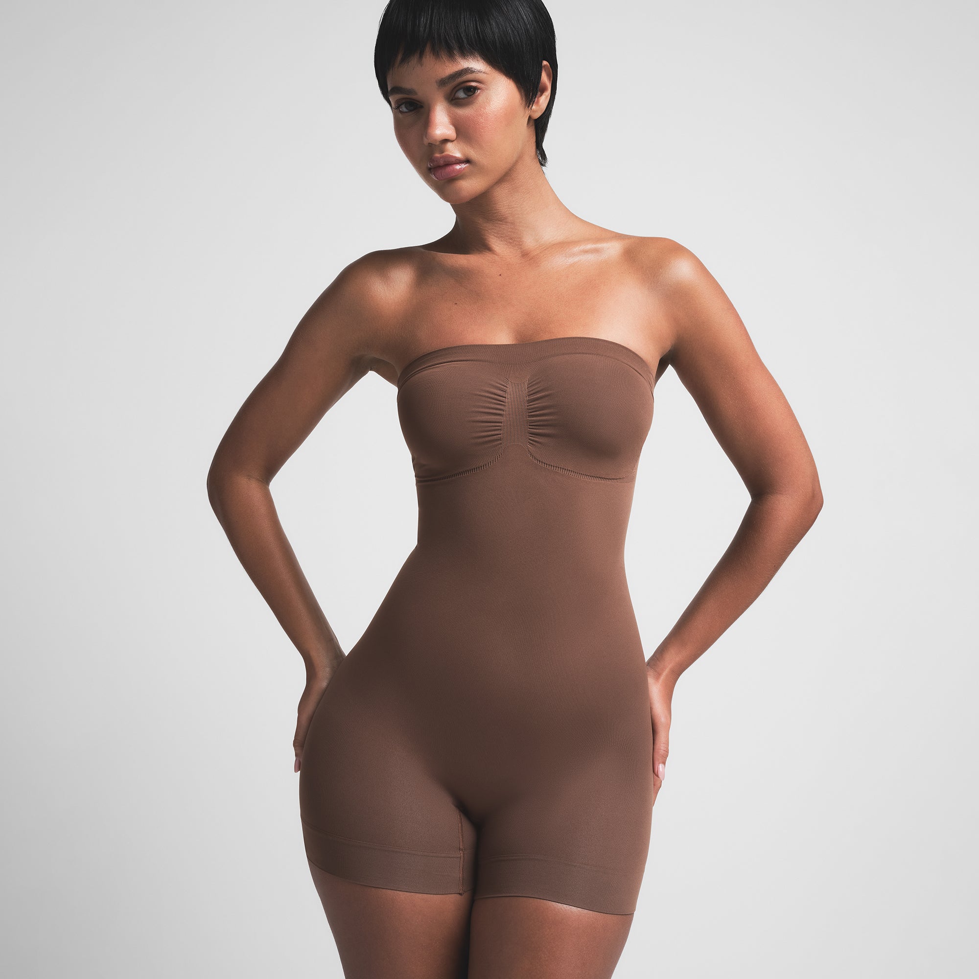 STRAPLESS SHORTIE BODYSUIT