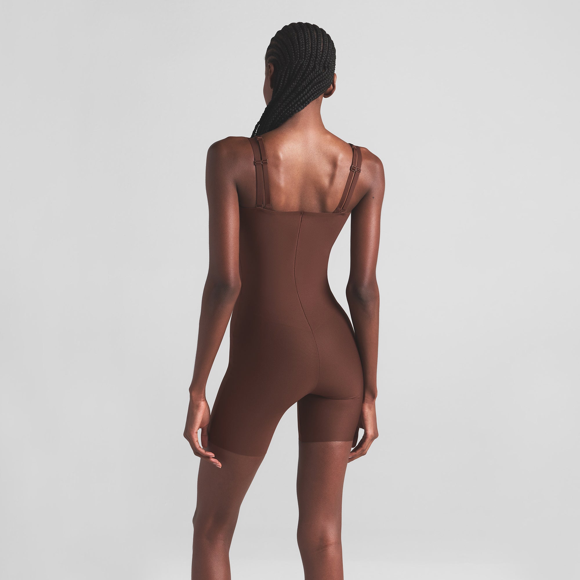 CORE SCULPT OPEN BUST MID THIGH BODYSUIT