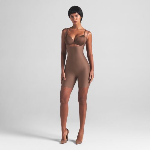 CORE SCULPT OPEN BUST MID THIGH BODYSUIT
