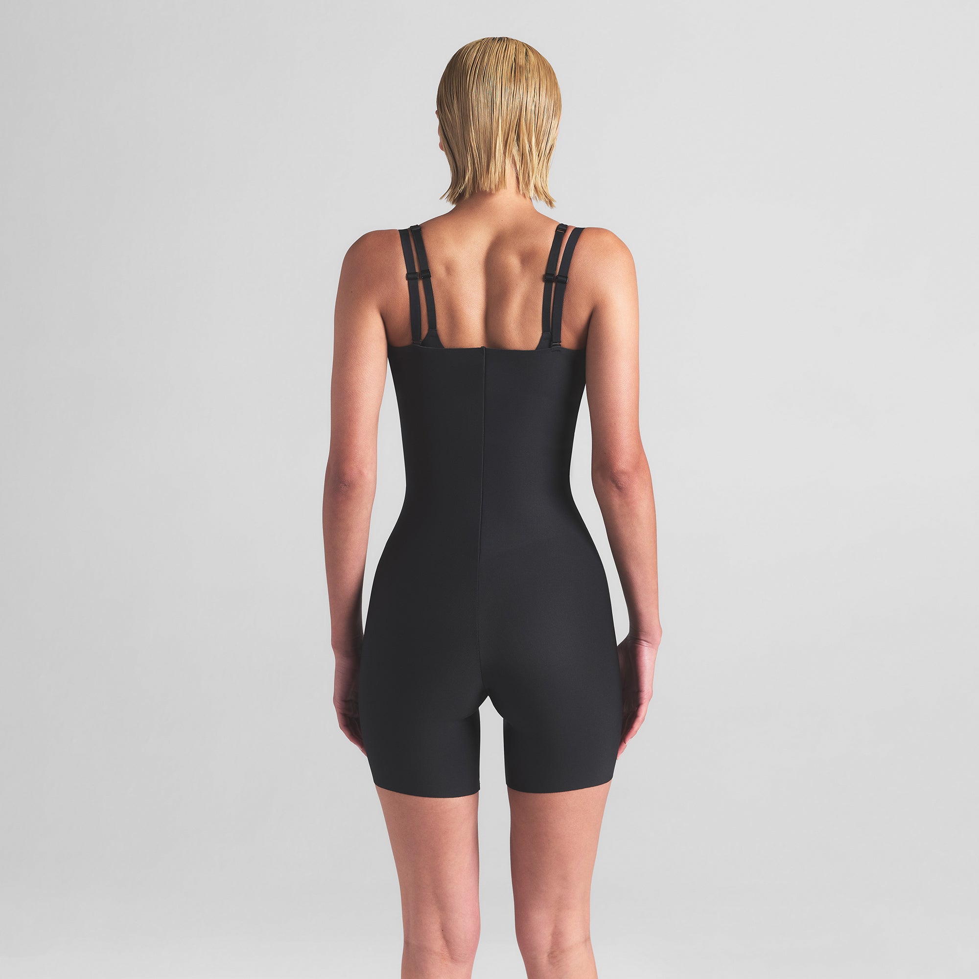 CORE SCULPT OPEN BUST MID THIGH BODYSUIT