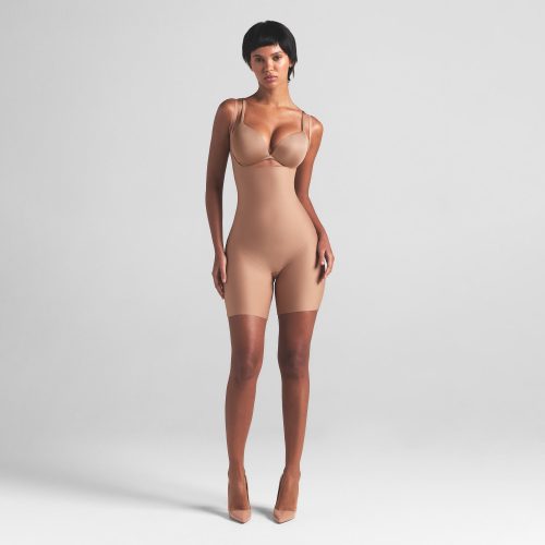 CORE SCULPT OPEN BUST MID THIGH BODYSUIT