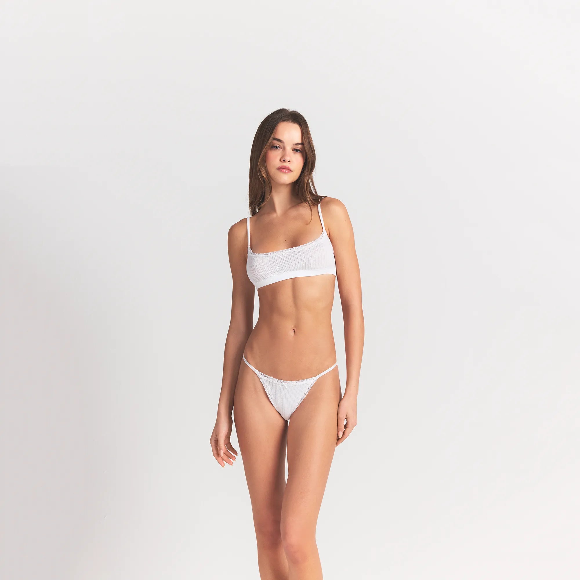 POINTELLE SCOOP BRALETTE