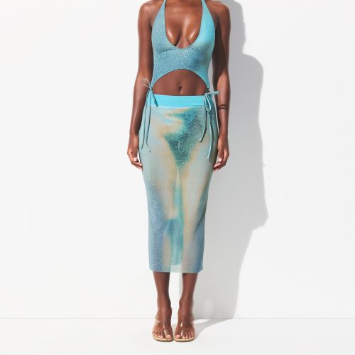 MESH COVER-UPS MIDI SKIRT