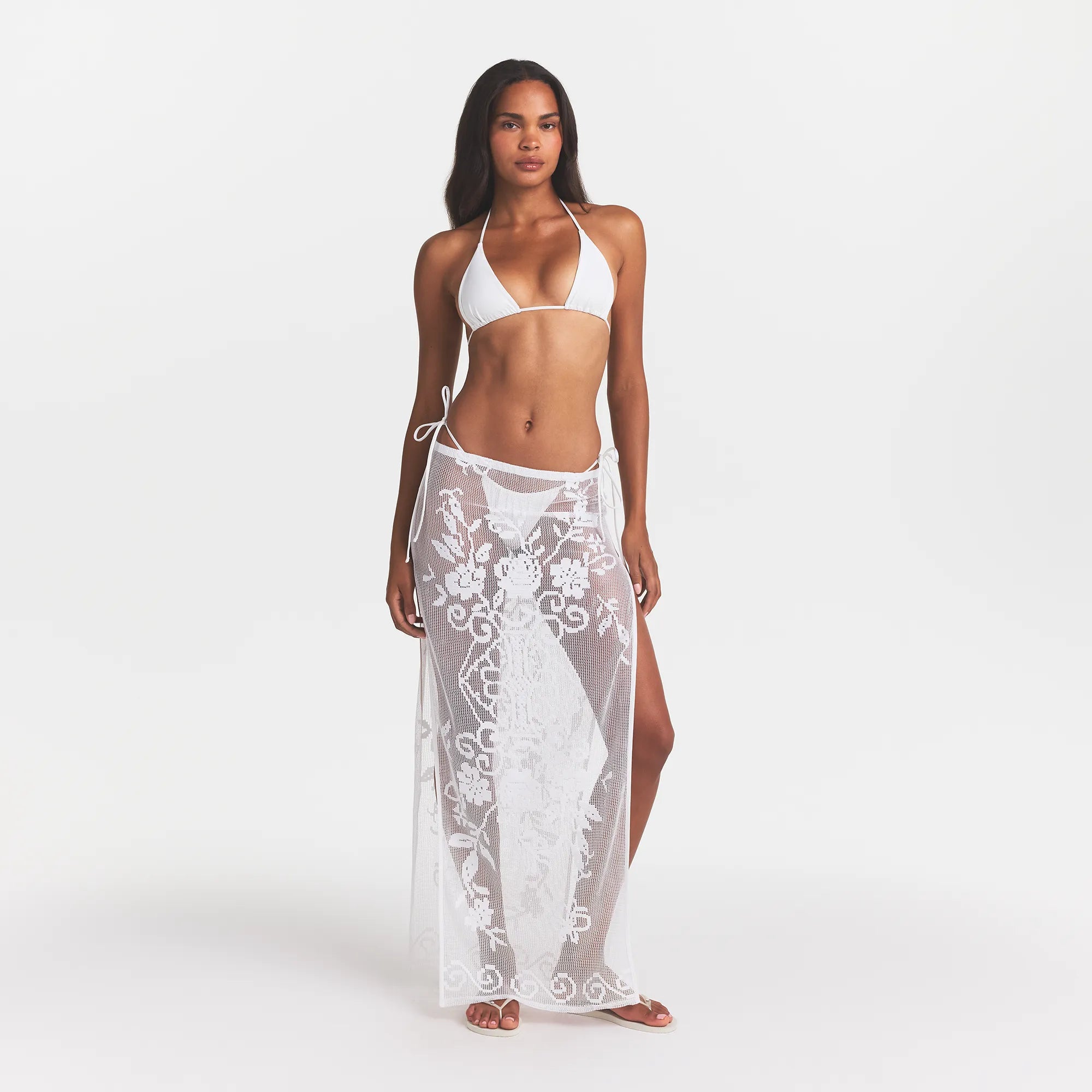 LACE COVER-UPS LONG SKIRT