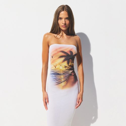 COTTON TUBE DRESS