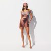 MESH COVER-UPS MINI DRESS