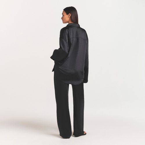 LIGHTWEIGHT SATIN STRAIGHT LEG PANT