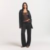 LIGHTWEIGHT SATIN STRAIGHT LEG PANT