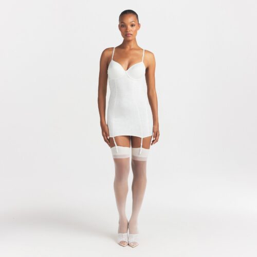 LACE SHAPEWEAR MINI SLIP DRESS