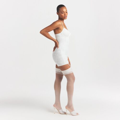 LACE SHAPEWEAR MINI SLIP DRESS
