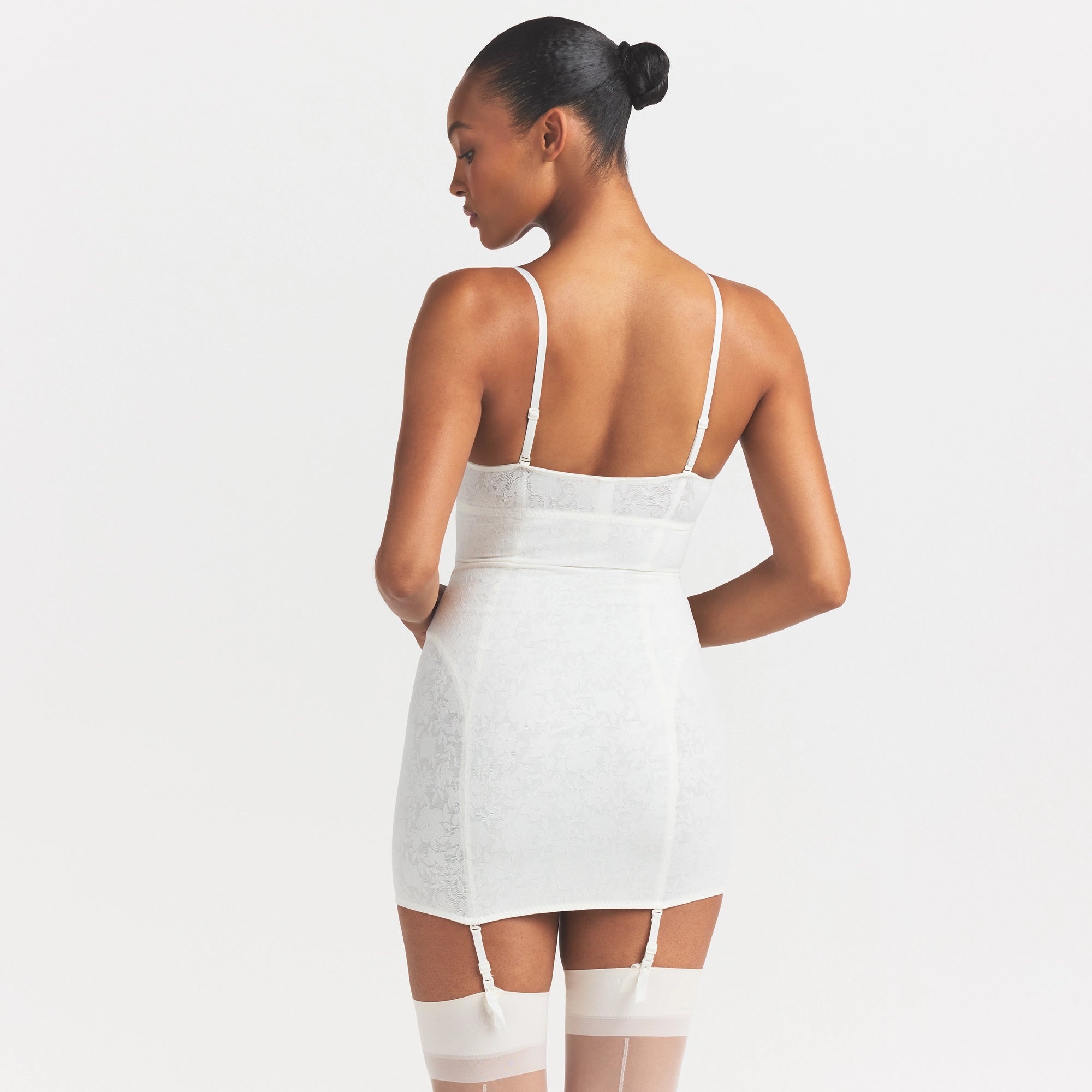 LACE SHAPEWEAR MINI SLIP DRESS