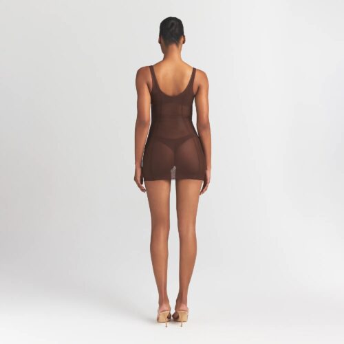 OPEN BUST SLIP DRESS