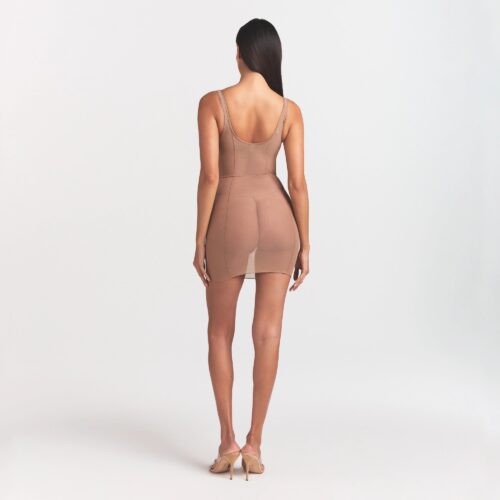 OPEN BUST SLIP DRESS