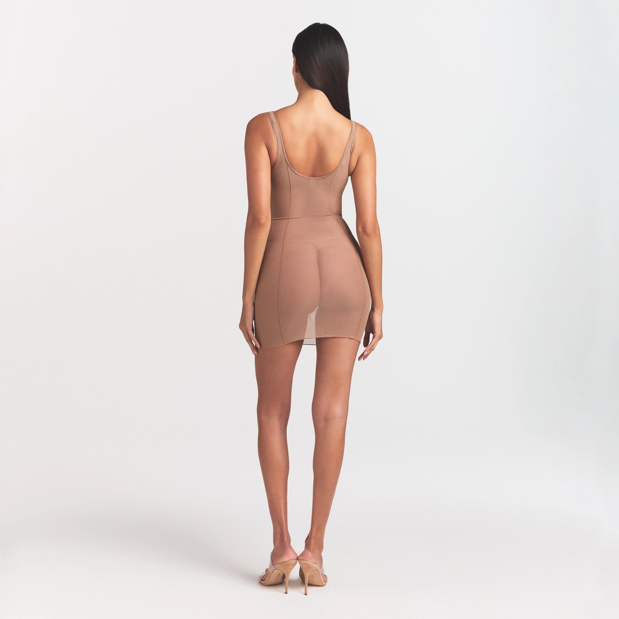 OPEN BUST SLIP DRESS