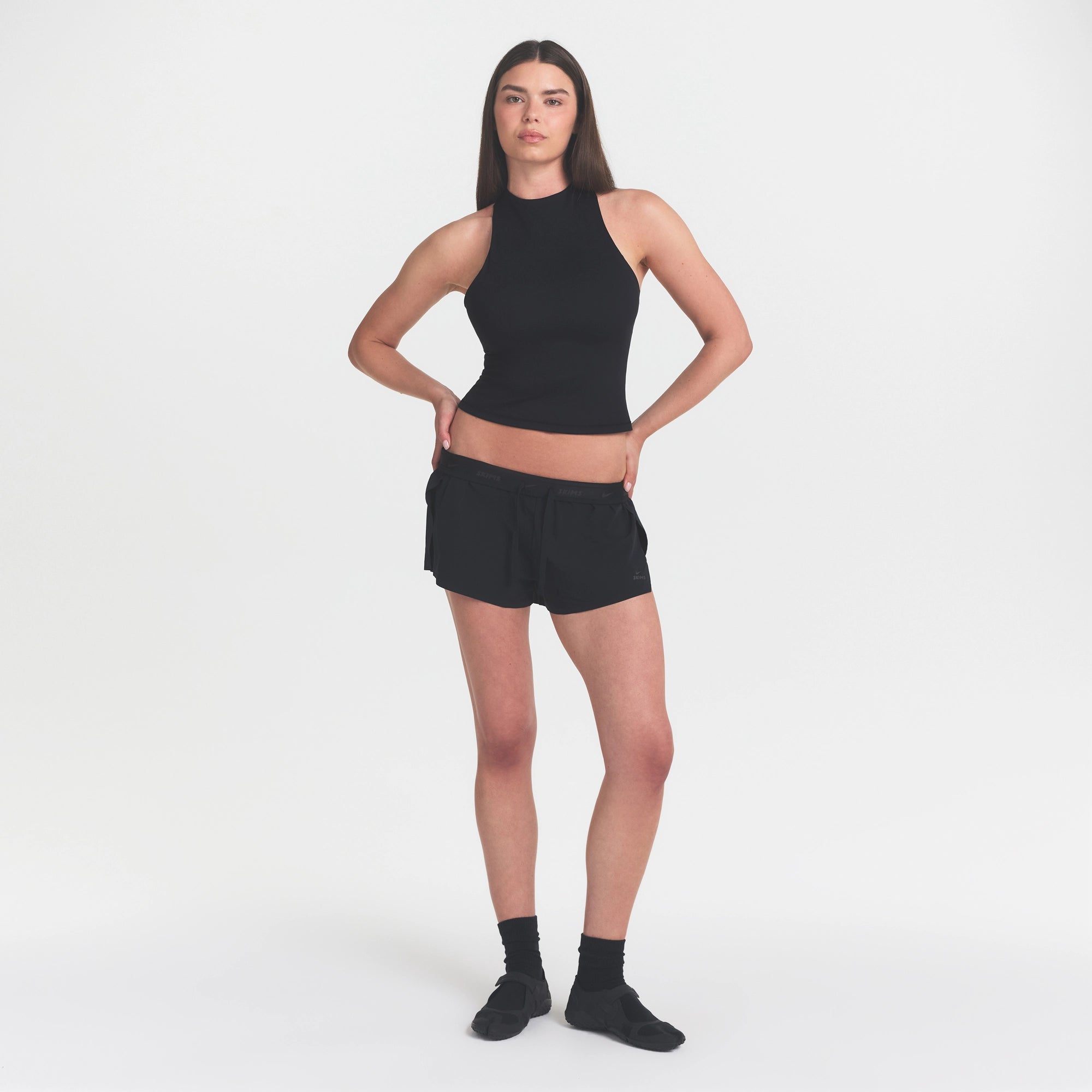MOCK NECK RACER TANK