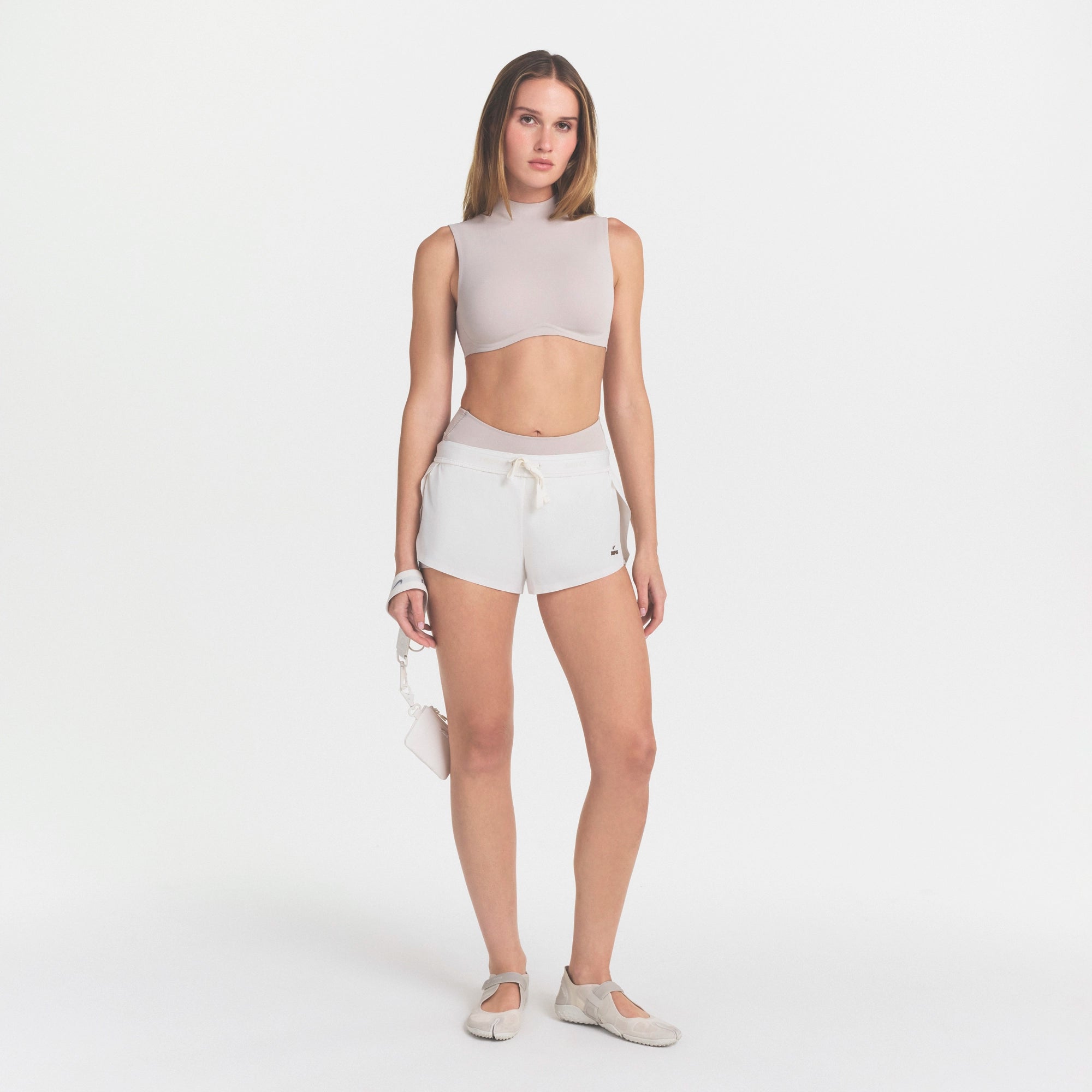 MOCK NECK BRA TOP