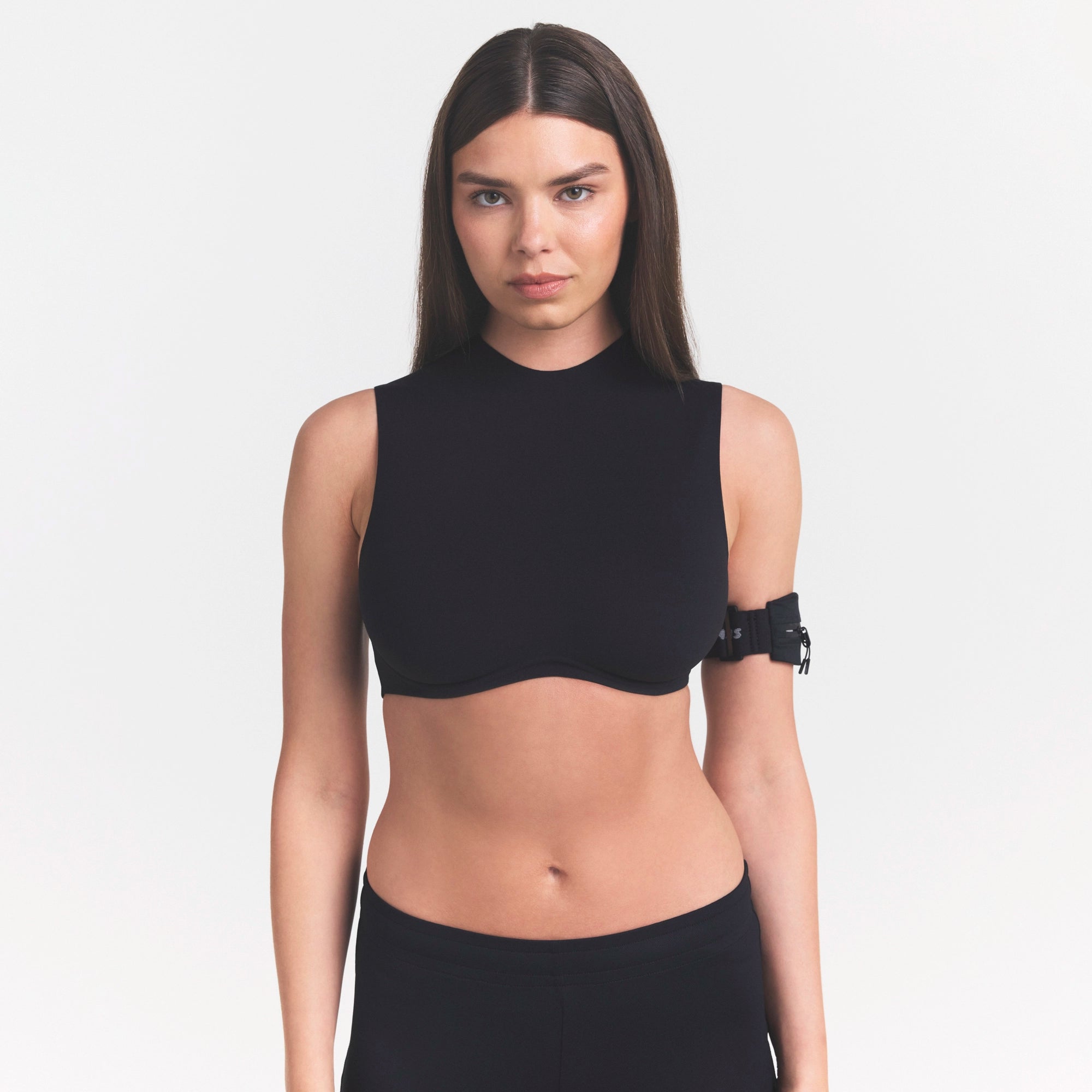 MOCK NECK BRA TOP