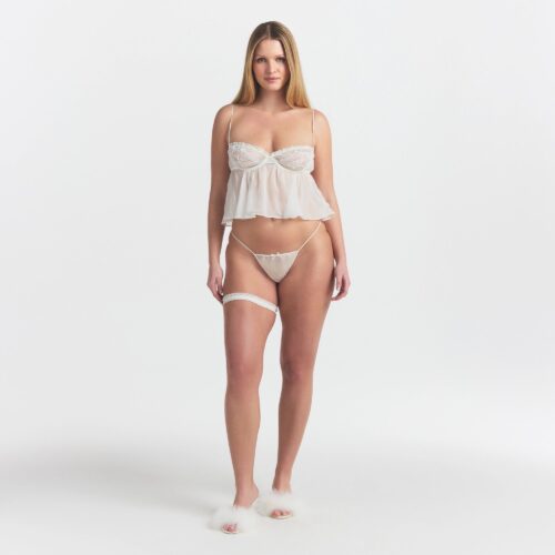 BABYDOLL TOP AND STRING THONG SET