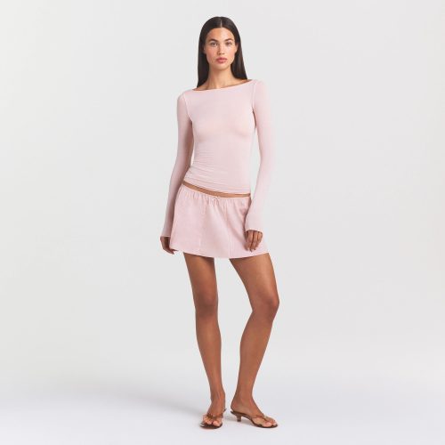 LONG SLEEVE BOATNECK TOP