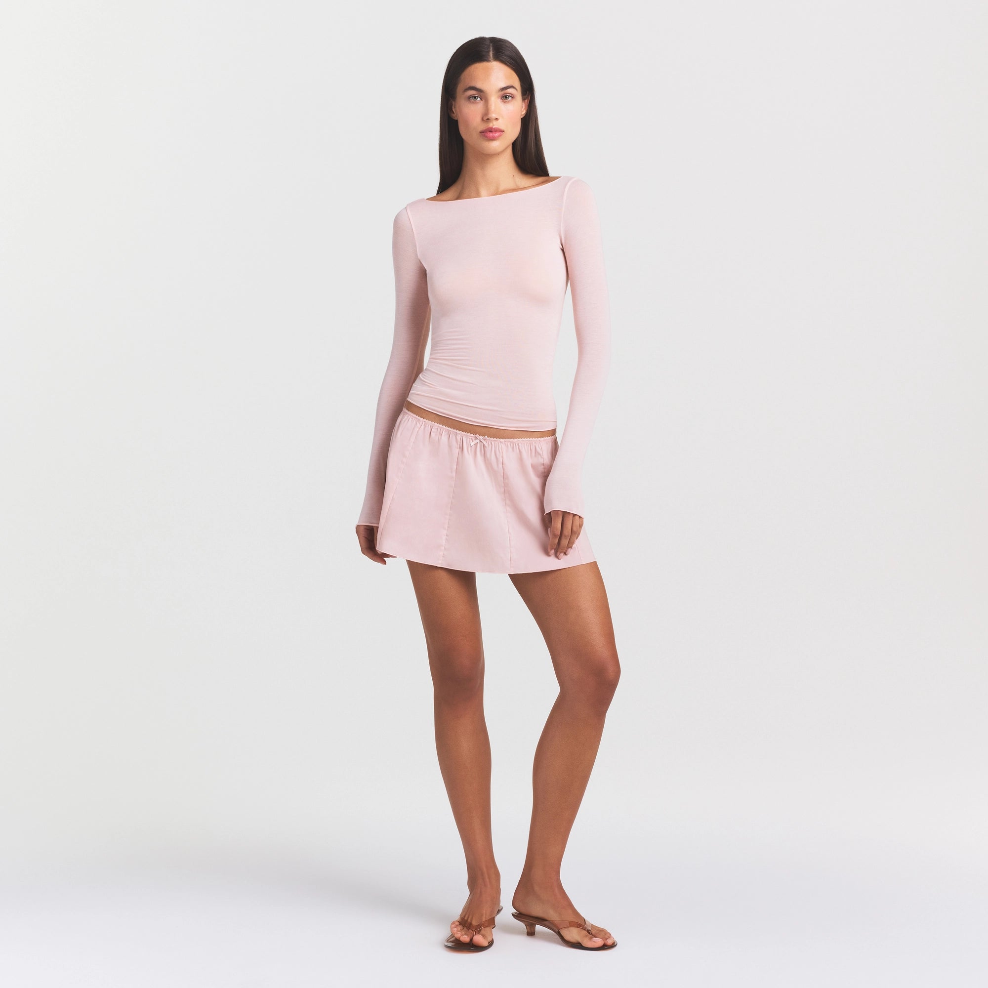 LONG SLEEVE BOATNECK TOP