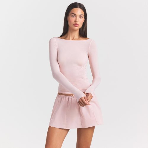 LONG SLEEVE BOATNECK TOP