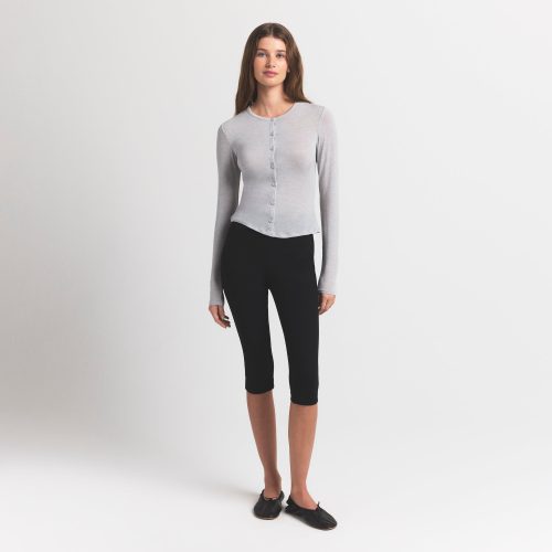 CARDIGAN WITH COVERED BUTTONS