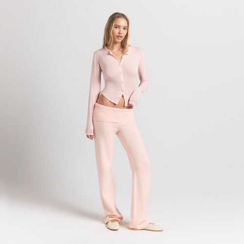 CARDIGAN WITH COVERED BUTTONS