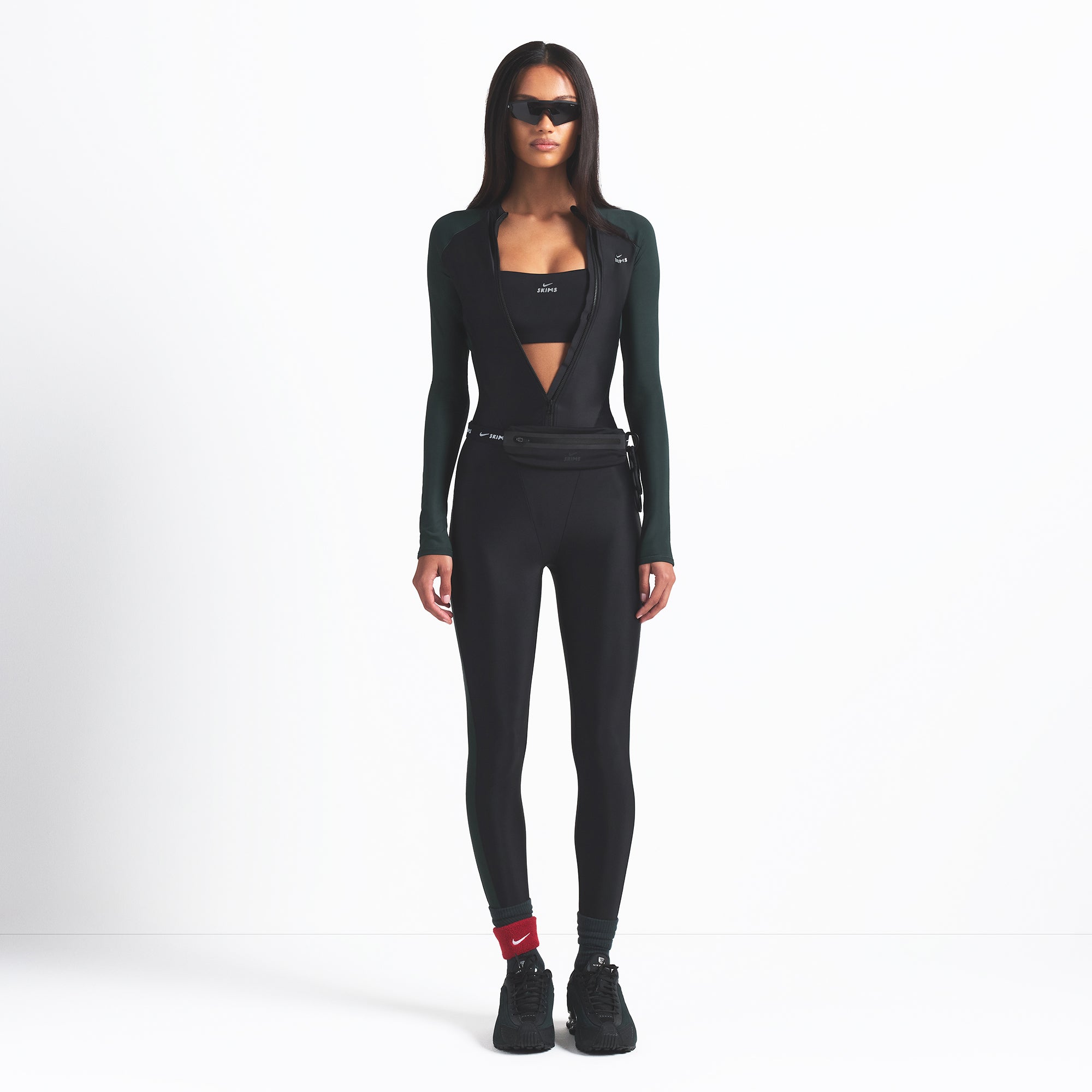 ZIP FRONT LONG ONE PIECE