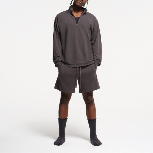 MENS RELAXED QUARTER ZIP PULLOVER