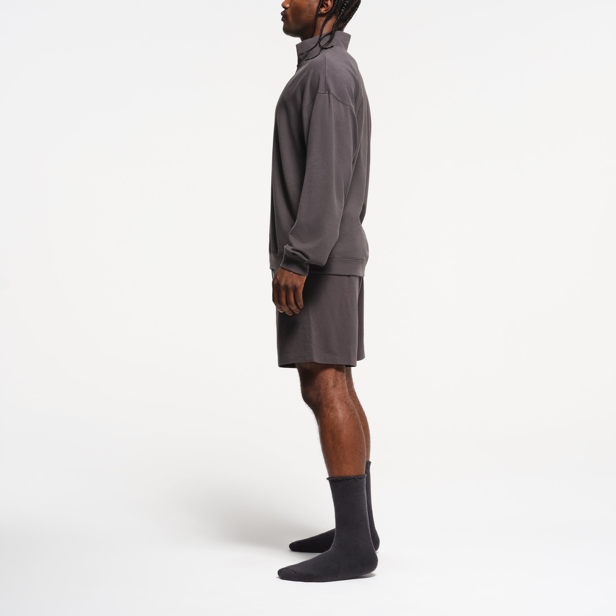 MENS RELAXED QUARTER ZIP PULLOVER