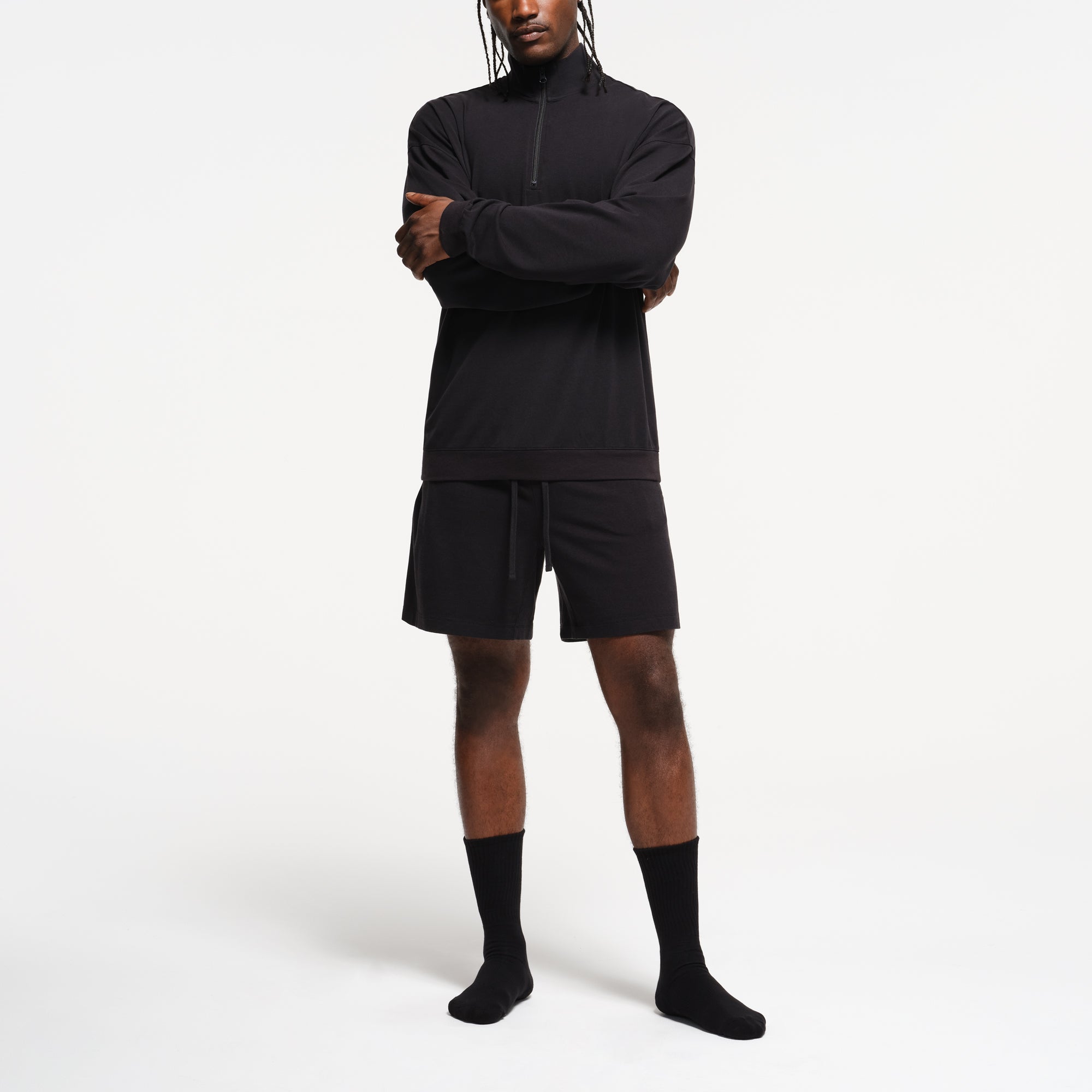 MENS RELAXED QUARTER ZIP PULLOVER