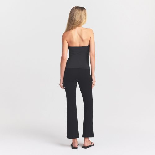 HIGH-WAISTED CROPPED KICK FLARE PANT