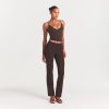HIGH-WAISTED PINTUCK STRAIGHT LEG PANT