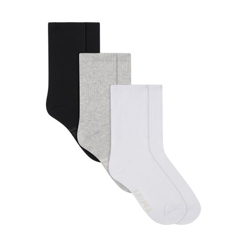 RIBBED CREW SOCK 3-PACK