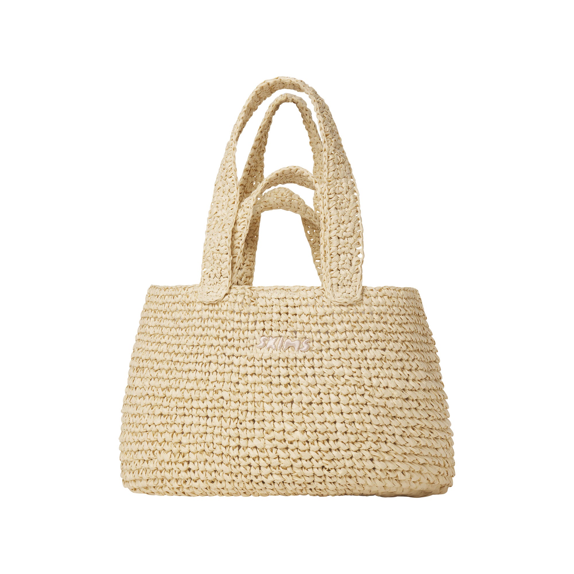 SKIMS ACCESSORIES RAFFIA MINI TOTE PAPER