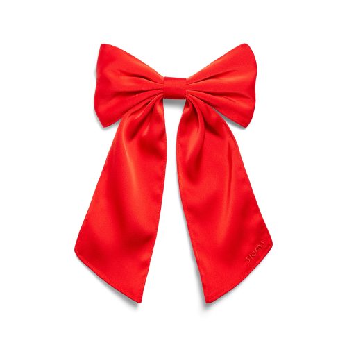 SATIN JUMBO BOW CLIP