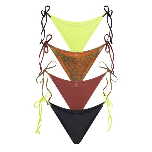 DIPPED TIE BIKINI BOTTOM 4-PACK