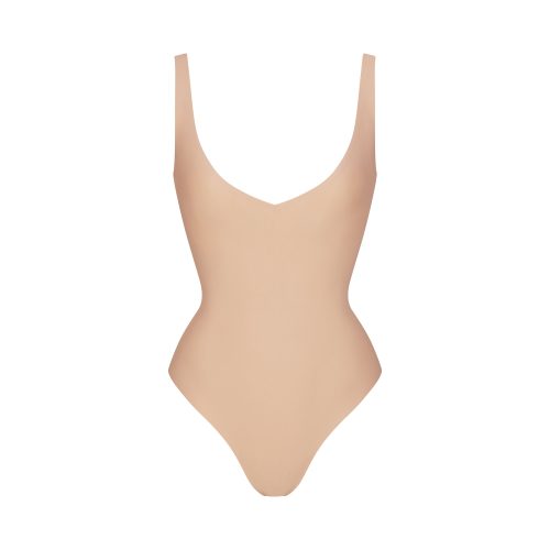 UNLINED PLUNGE THONG BODYSUIT