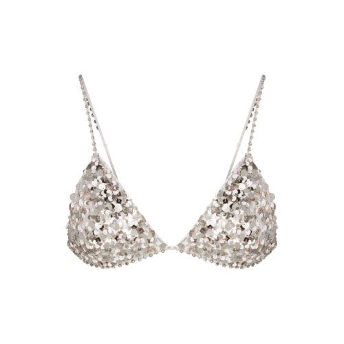 NOVELTY INTIMATES SEQUIN BRALETTE AND HIPSTER SET
