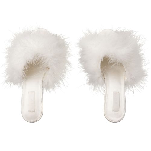 FEATHER KITTEN HEEL