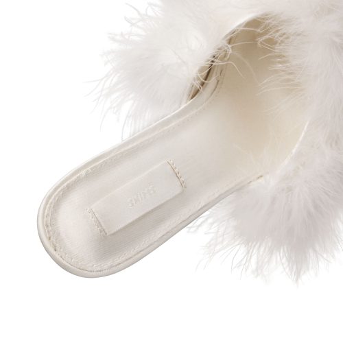 FEATHER KITTEN HEEL