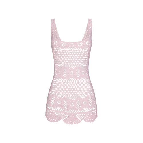 CROCHET MINI TANK DRESS