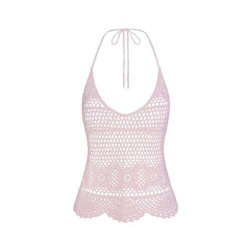 CROCHET HALTER CAMI TOP