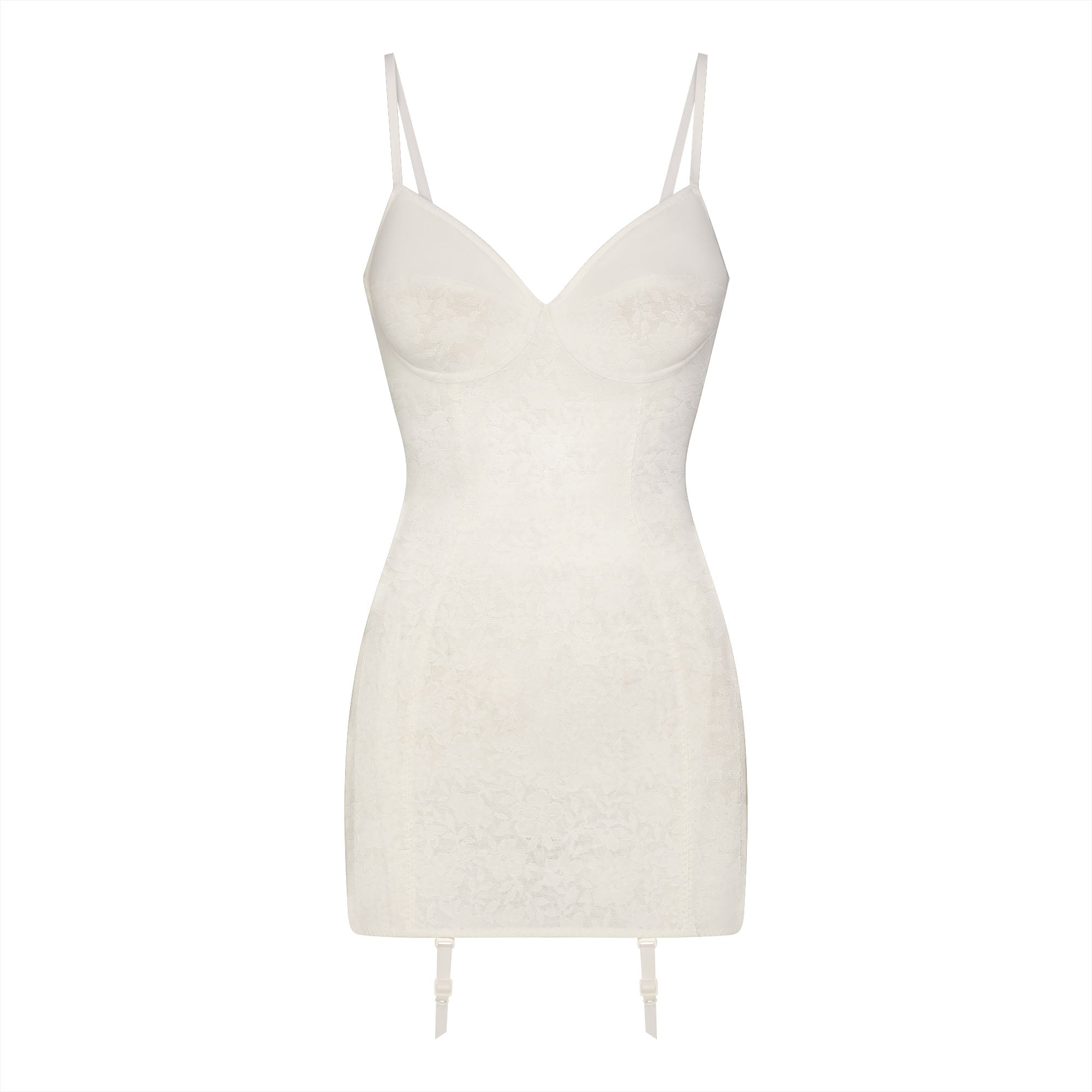 LACE SHAPEWEAR MINI SLIP DRESS