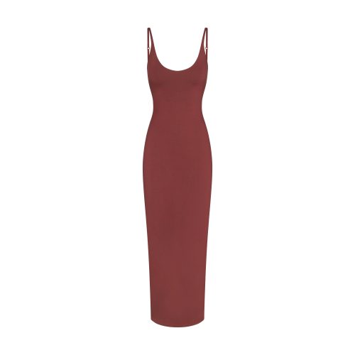 SCOOP NECK LONG DRESS