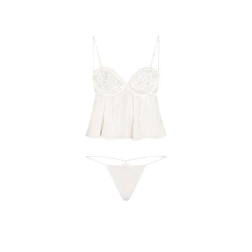 BABYDOLL TOP AND STRING THONG SET