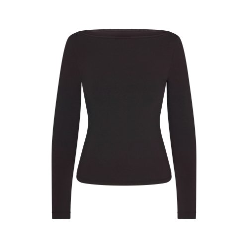 LONG SLEEVE BOATNECK TOP