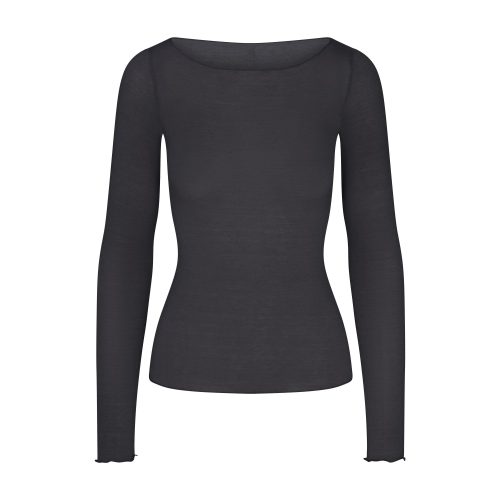 LONG SLEEVE BOATNECK TOP