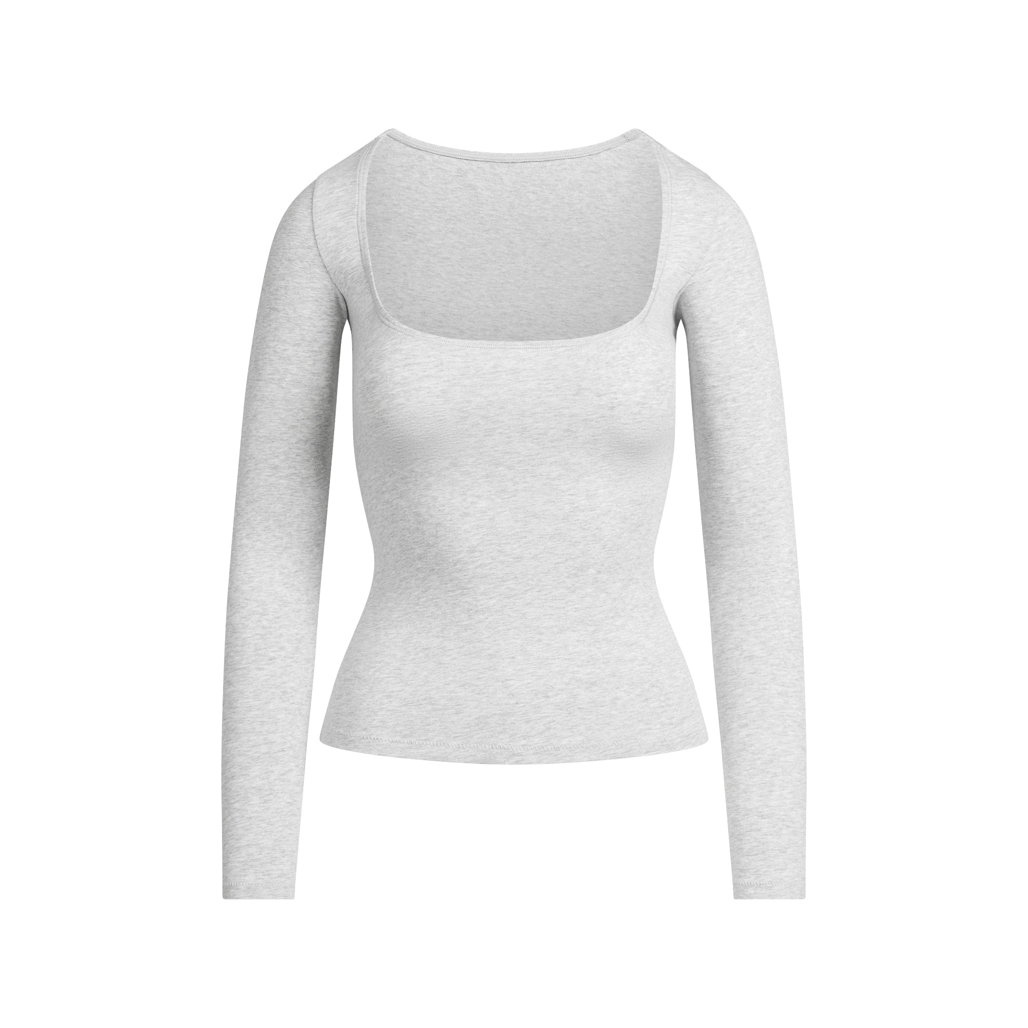SCOOP NECK LONG SLEEVE TOP